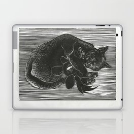Cat with Voodoo Doll Laptop & iPad Skin