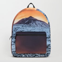 Golden hour sunset in Teide National Pak Backpack