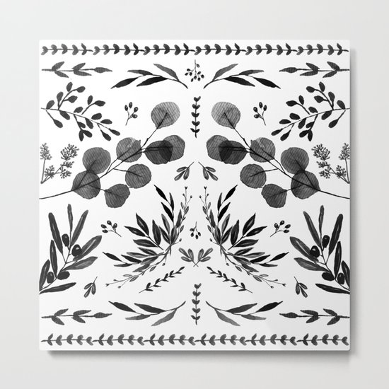 Black and white scence Metal Print