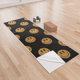 Smilely Face Yoga Towel