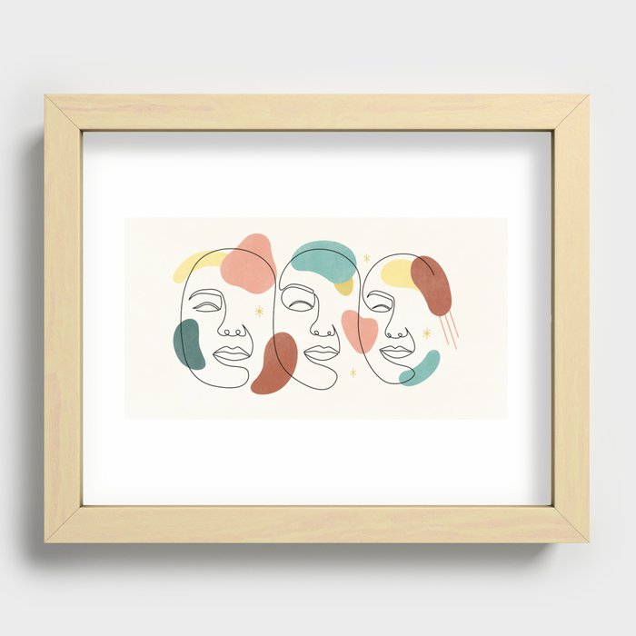 Their Souls Abstract Recessed Framed Print