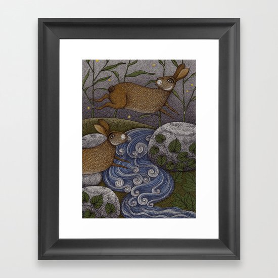 Swamp Rabbit's Reedy River Race Framed Art Print