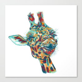 Giraffe Tongue’s Canvas Print