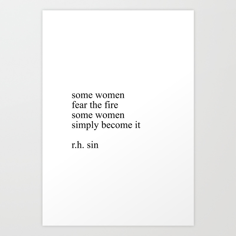 R H Sin Quote Art Print By Blackandwhitetype Society6
