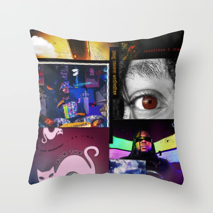m5vibe Discography Throw Pillow
