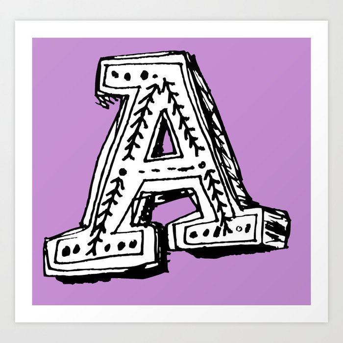 A is for... Art Print
