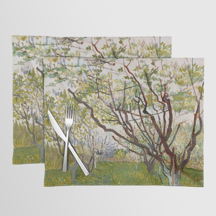 Vincent van Gogh - The Flowering Orchard (Cherry Tree) (1888) Placemat