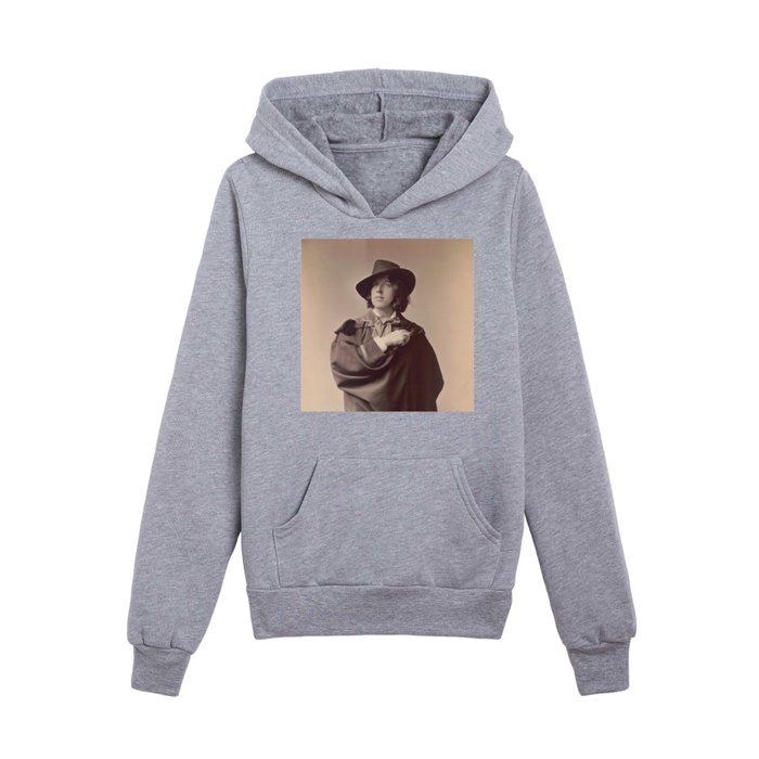 Oscar Wilde Vintage Photograph, 1882 Kids Pullover Hoodie