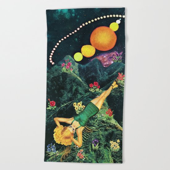 Midnight Sunbath Beach Towel