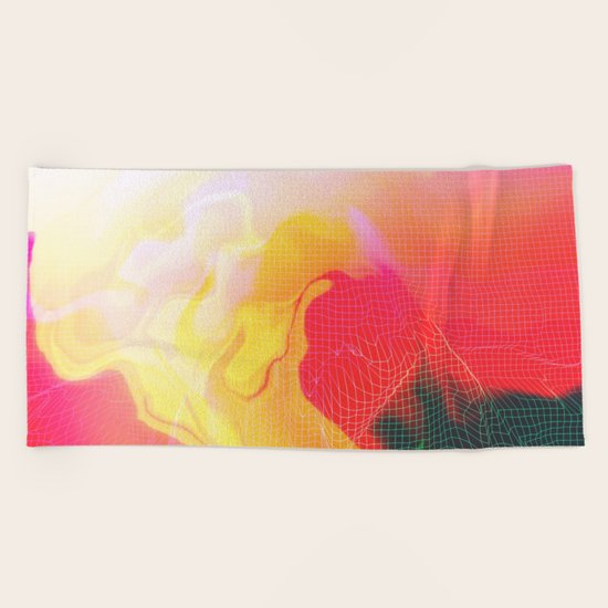 Glitch 05 Beach Towel