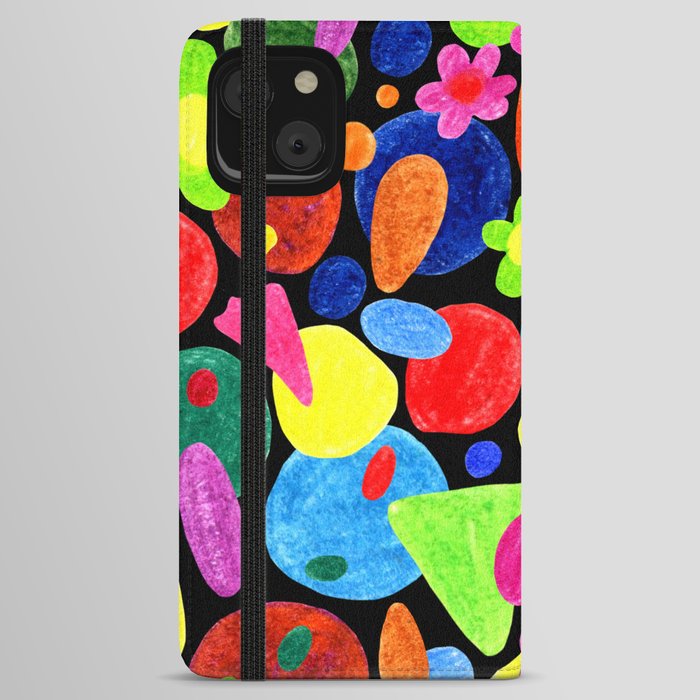 Colorful spots iPhone Wallet Case