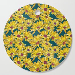 Yellow Daisies Galore Cutting Board