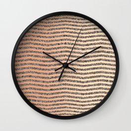 Zigzag Tan Gradient Wall Clock