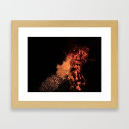 Flames Fire Heat Framed Art Print