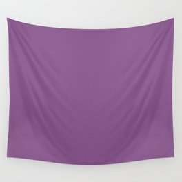 Bright Mid-tone Purple Solid Color Inspired by Valspar America Cosmic Berry 4001-10C Wall Tapestry
