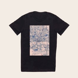 Johannesburg vintage city map T Shirt