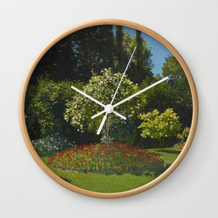 Lady In the Garden Wall Clock