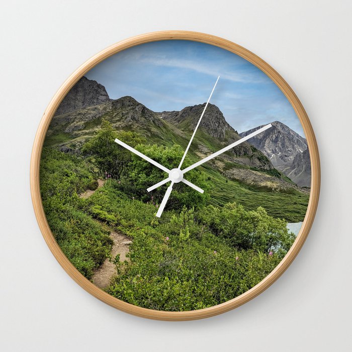 Symphony Lake Alaska Wall Clock