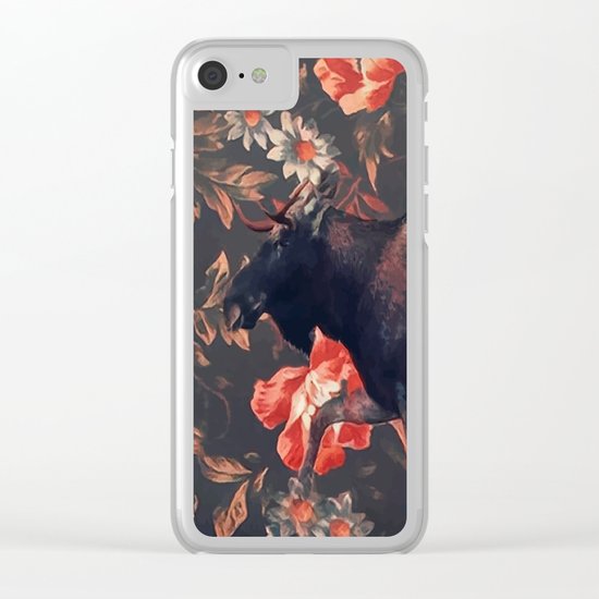 Frolal moose Clear iPhone Case