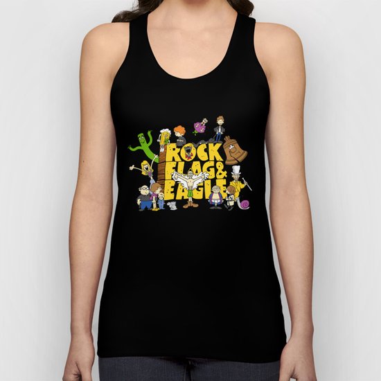 Rock, Flag & Eagle Unisex Tank Top