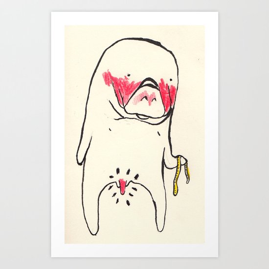measure manatee Art Print