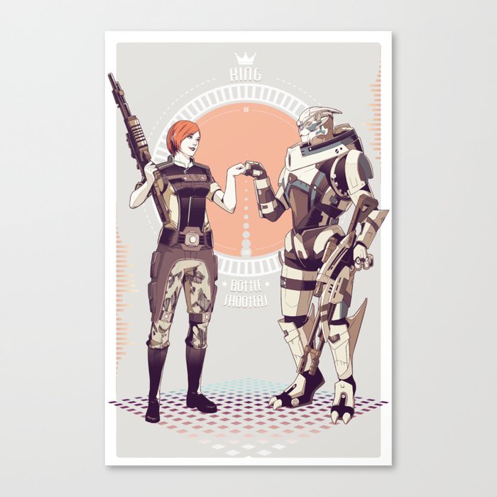 Mass Effect : King of the bottle shooters. Canvas Print