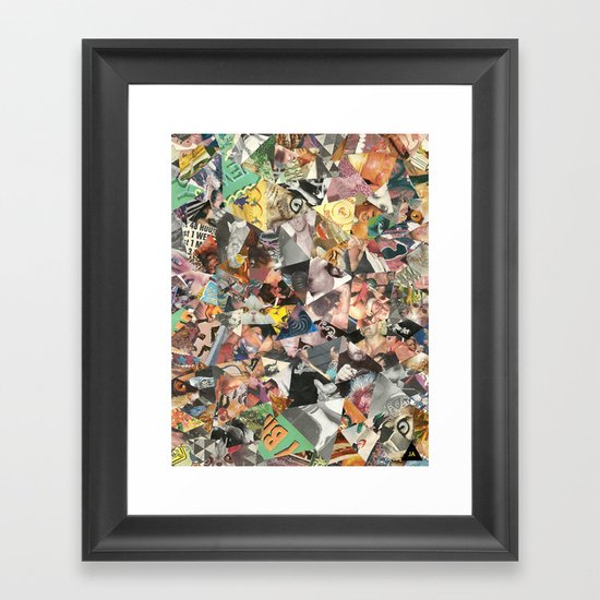 cateyewrestleparty Framed Art Print