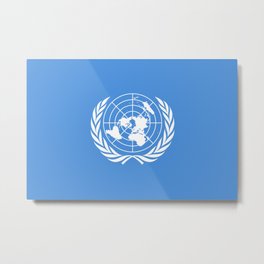 United Nations Flag Metal Print | Unitednations, Globalism, Painting, Global, Political, United, Un, Who, Nations 