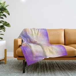 Purple & Orange Twister Galaxy Throw Blanket
