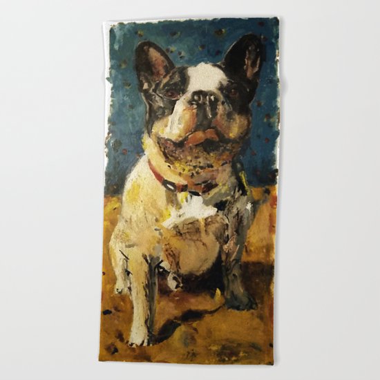 French Bulldog Beach Towel