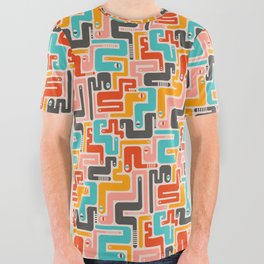 RETRO RATTLERS All Over Graphic Tee