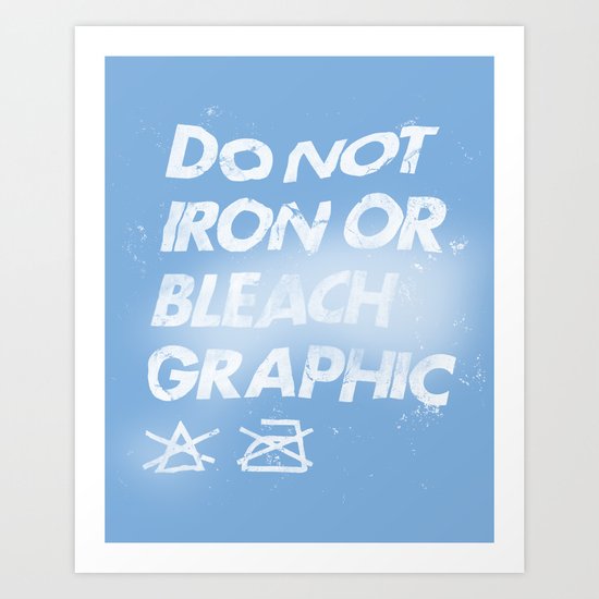 Care Instructions 01 Art Print