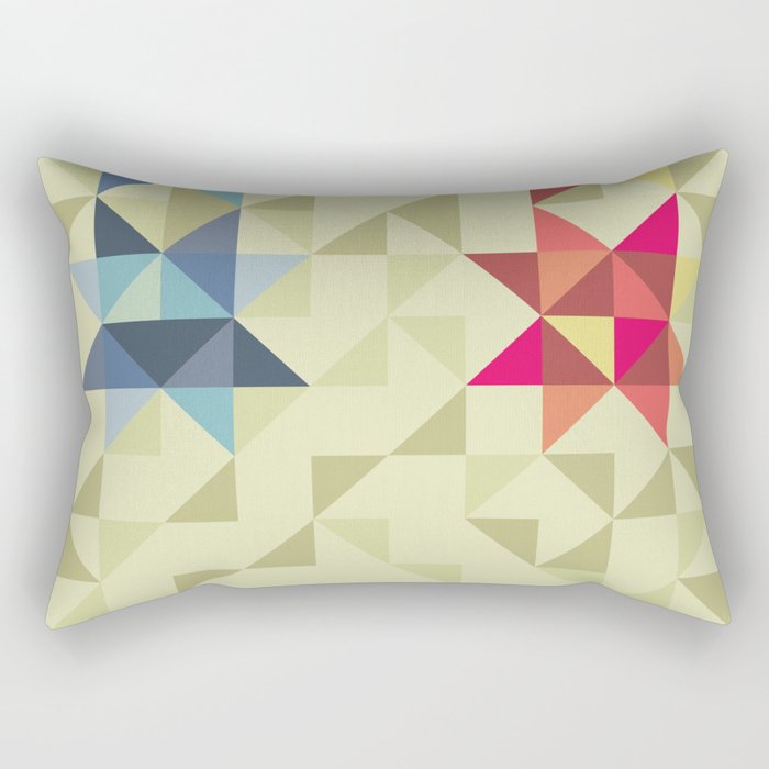 Abstract Shapes Rectangular Pillow