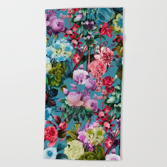 SUMMER BOTANICAL V Beach Towel