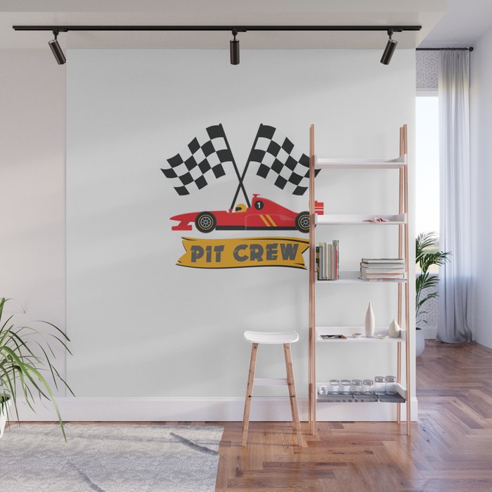 Pit Crew - Car Racing Wall Mural