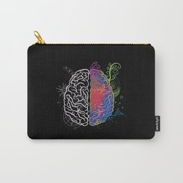 Brain hemisphere left and right brain side artist Carry-All Pouch