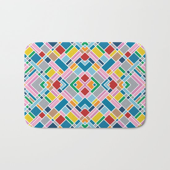Map Outline 45 Repeat Bath Mat