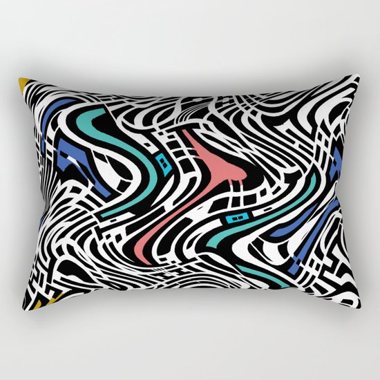 Trippy Urban Center Rectangular Pillow