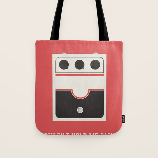 White Striped Tote Bag