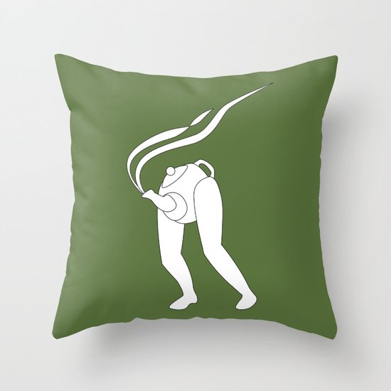 Tea Pot Throw Pillow