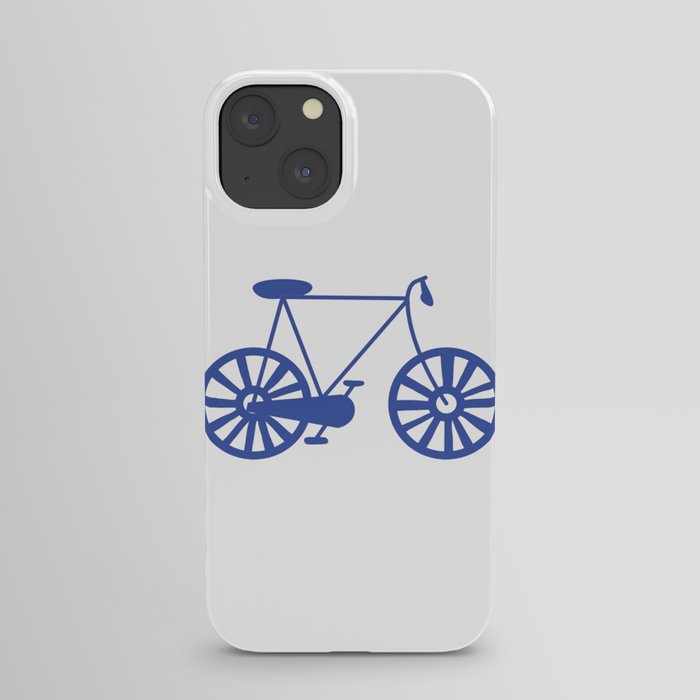 Bike Lover Cyclist Blue Print Pattern iPhone Case