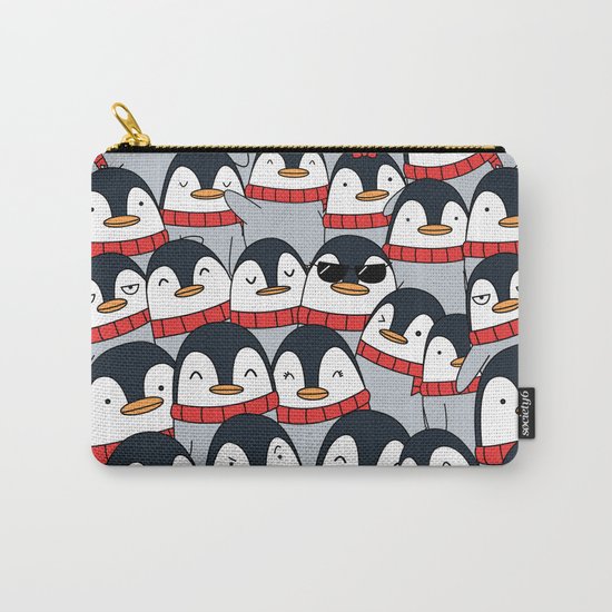 Merry Christmas Penguins! Carry-All Pouch