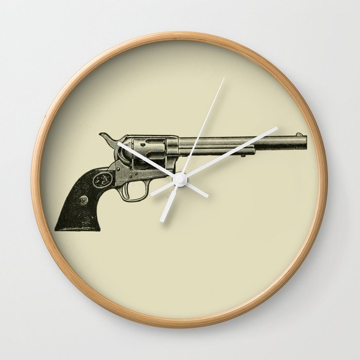Revolver Wall Clock By Upopot