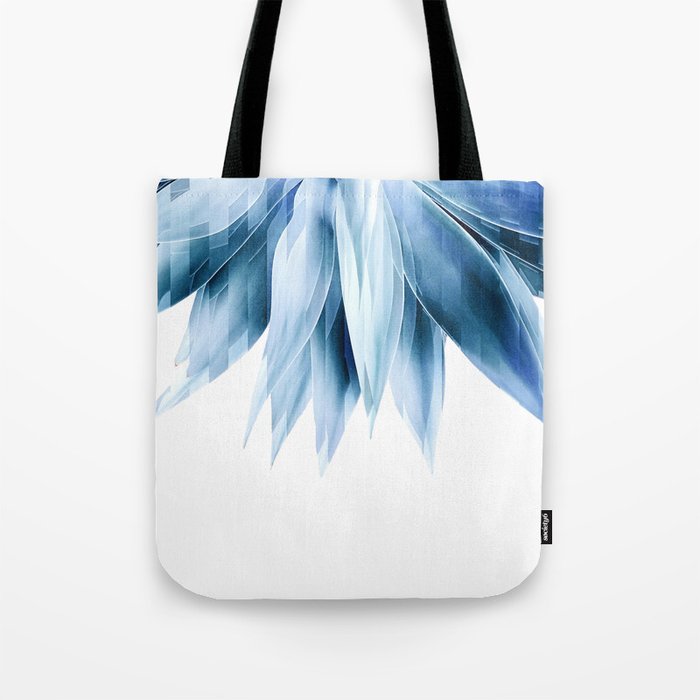 Agave geo fringe - blue Tote Bag