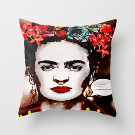 Art & Frida Kahlo Throw Pillow