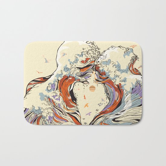 The Wave of Love Bath Mat