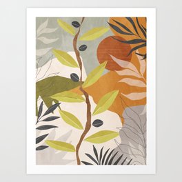 Abstract Botanical 03 Art Print