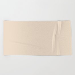 Cream White Minimalist Simple Solid Plain Color Beach Towel