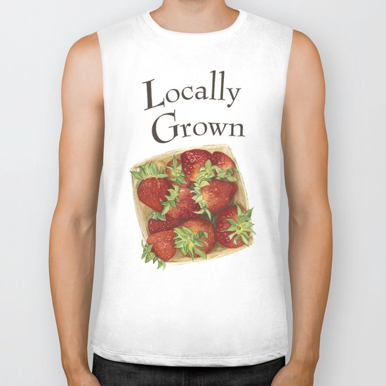 Strawberries Biker Tank