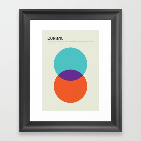 Dualism Framed Art Print